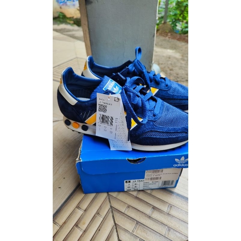 Adidas la trainer yellow white