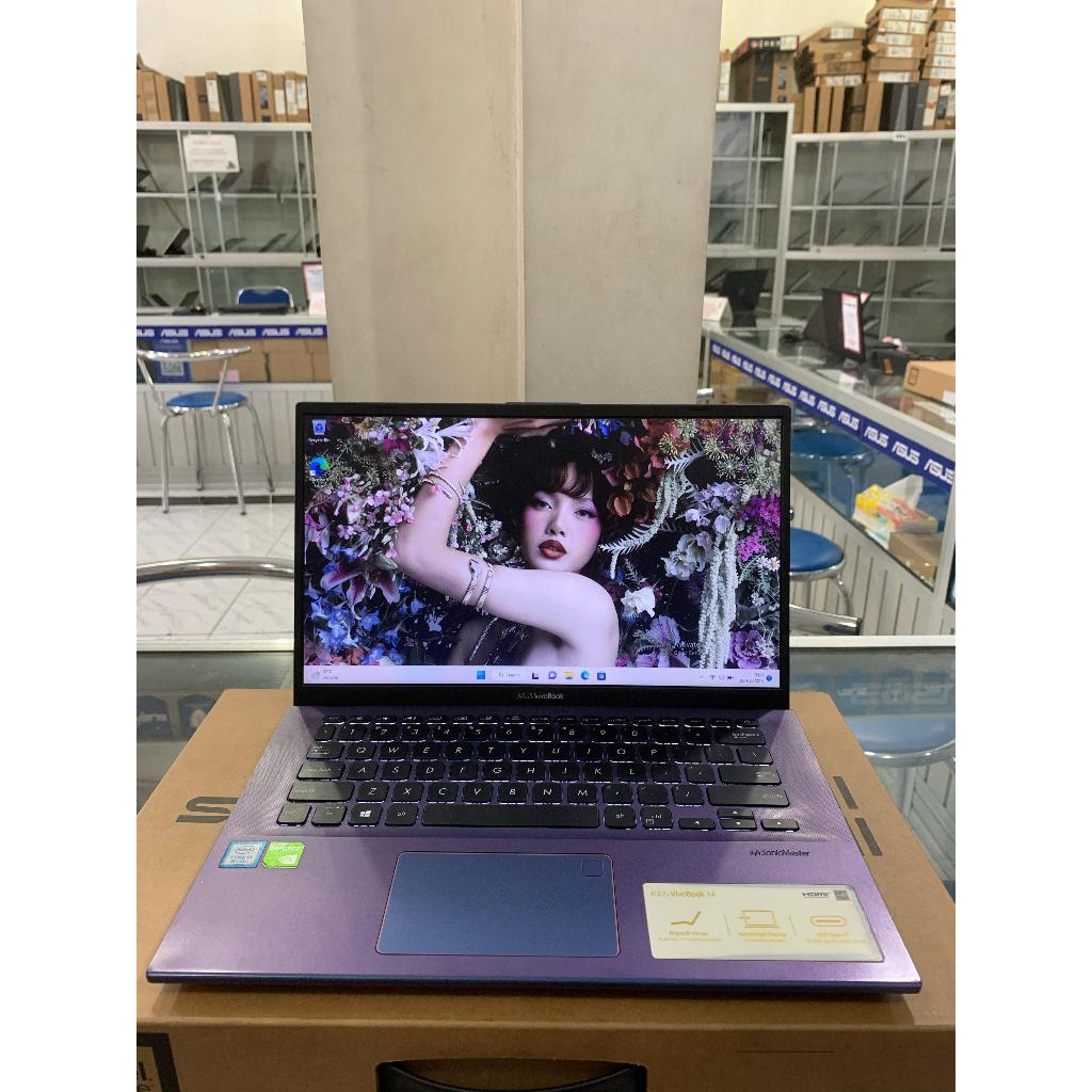 LAPTOP MURAH ASUS A412F core i3-8 RAM 8GB/SSD 512GB VGA MX 250 2GB WIN 11 LAYAR 14"FHD LIKENEW