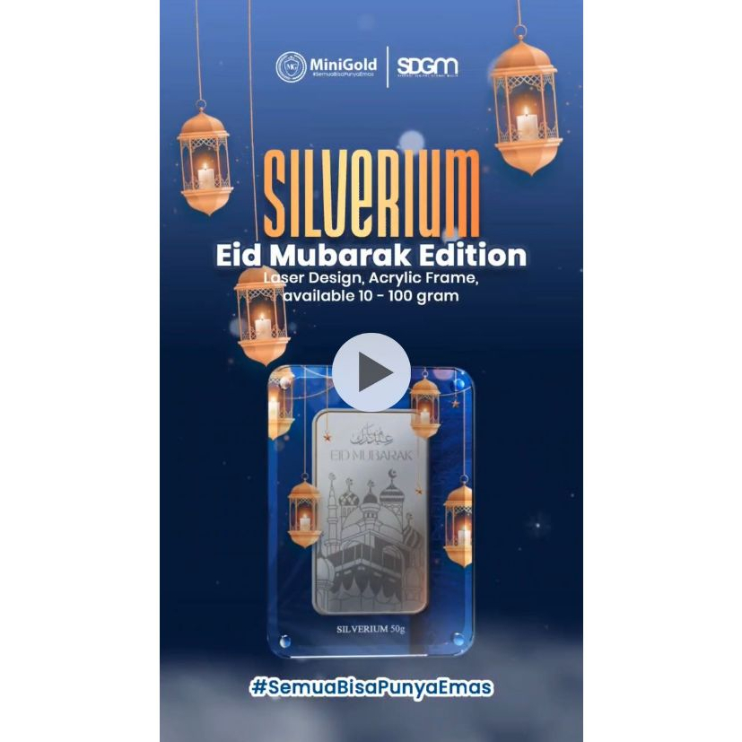 MiniGold x Silverium Eid Mubarak Edition 20 - 100 Gram