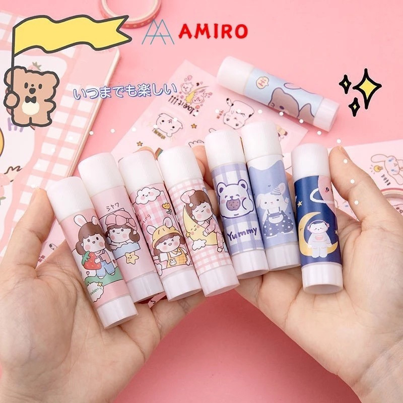 

[COMELA] LEM KERTAS LEM GLUE STICK BATANG MOTIF KARTUN LUCU LEM KERTAS STICK LEM PUTAR KARAKTER