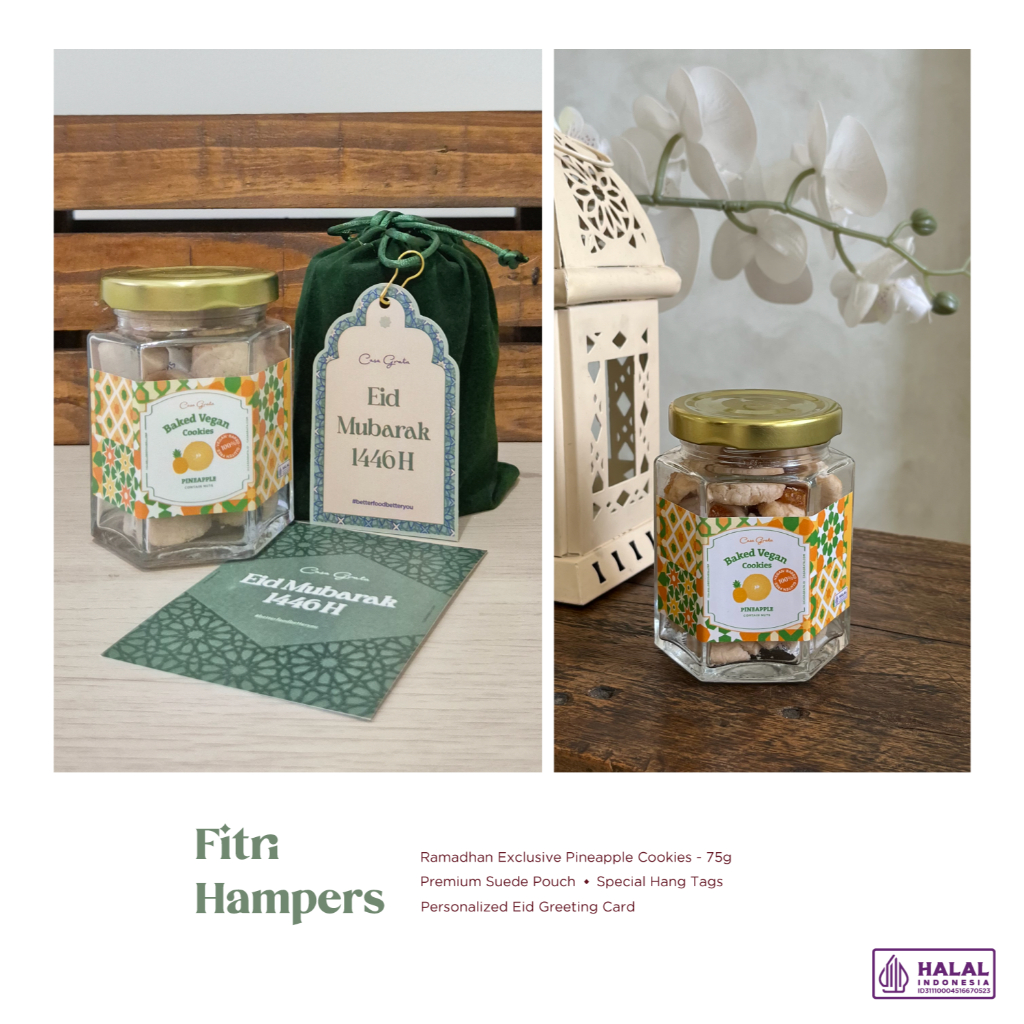

Promo 7.7 Fitri - Hampers Lebaran / Parsel Ramadhan / Vegan & Gluten Free / Hampers Sehat / Eid