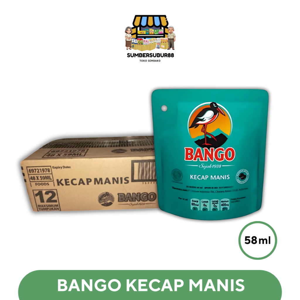 

BANGO 58ML / 77G Kecap Manis (Isi 48 Pouch)