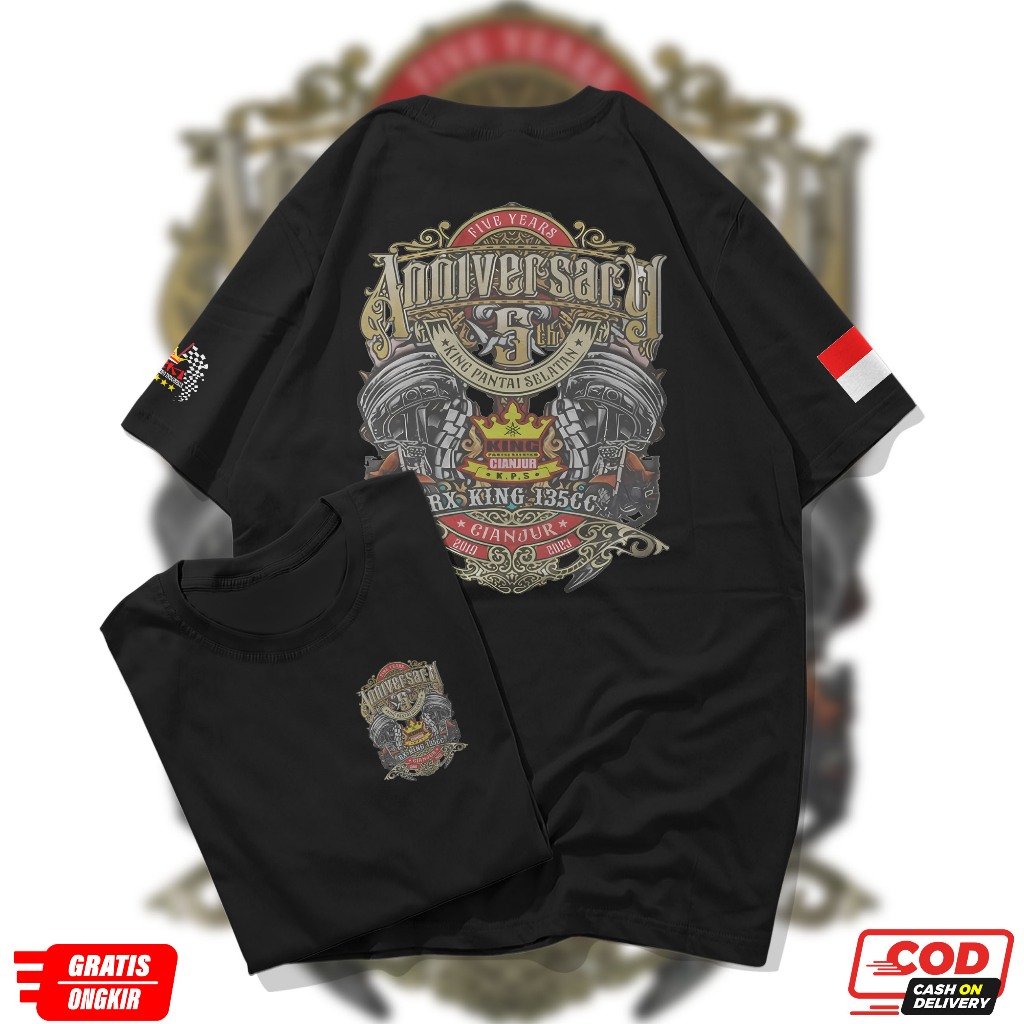 Kaos RX-King Jamnas Anniversary 4 - Kaos Rx-King Cianjur Selatan - Pria Dan Wanita - Cotton Commbed 