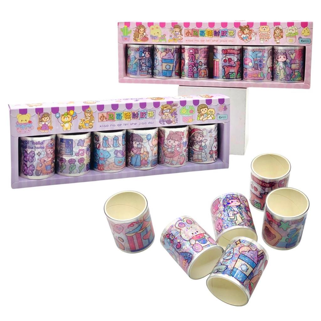 

ISOLASI GLITTER SANRIO CLF / STICKER WATERPROOF / WASHI TAPE