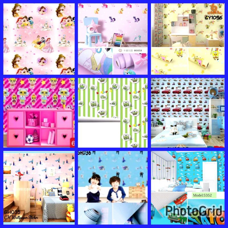 Wallpaper Dinding Karakter Anak Wallpaper Dinding Hellokitty Wallpaper Dinding Pink Wallpaper Dindin