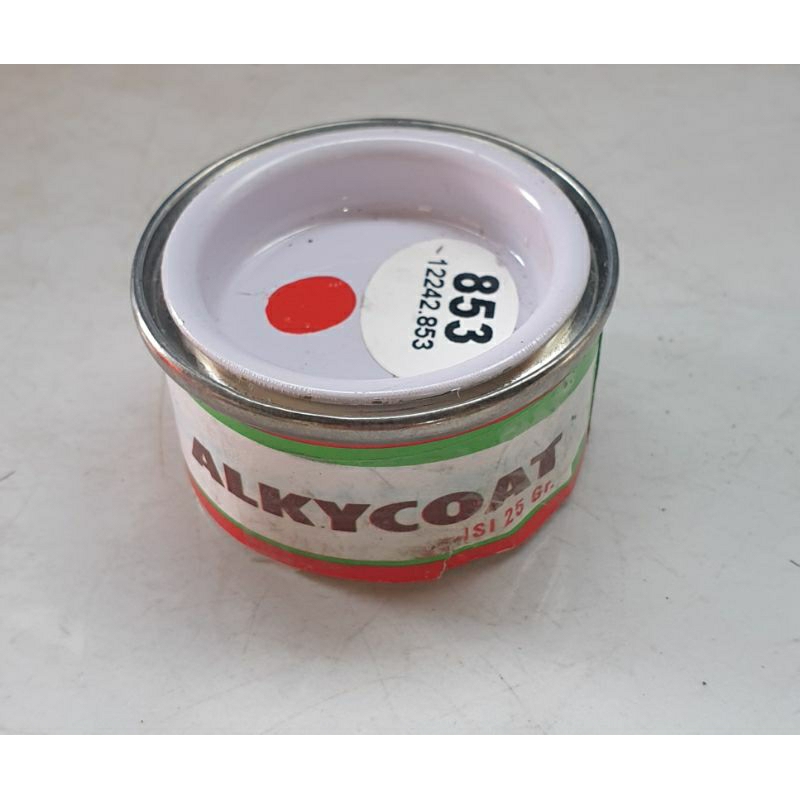 

Cat minyak solventbase alkycoat 25 gram warna merah