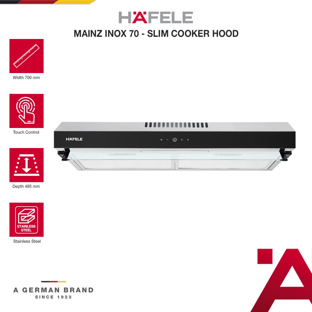 Hafele Mainz Slim Cooker Hood - Penghisap Asap Dapur