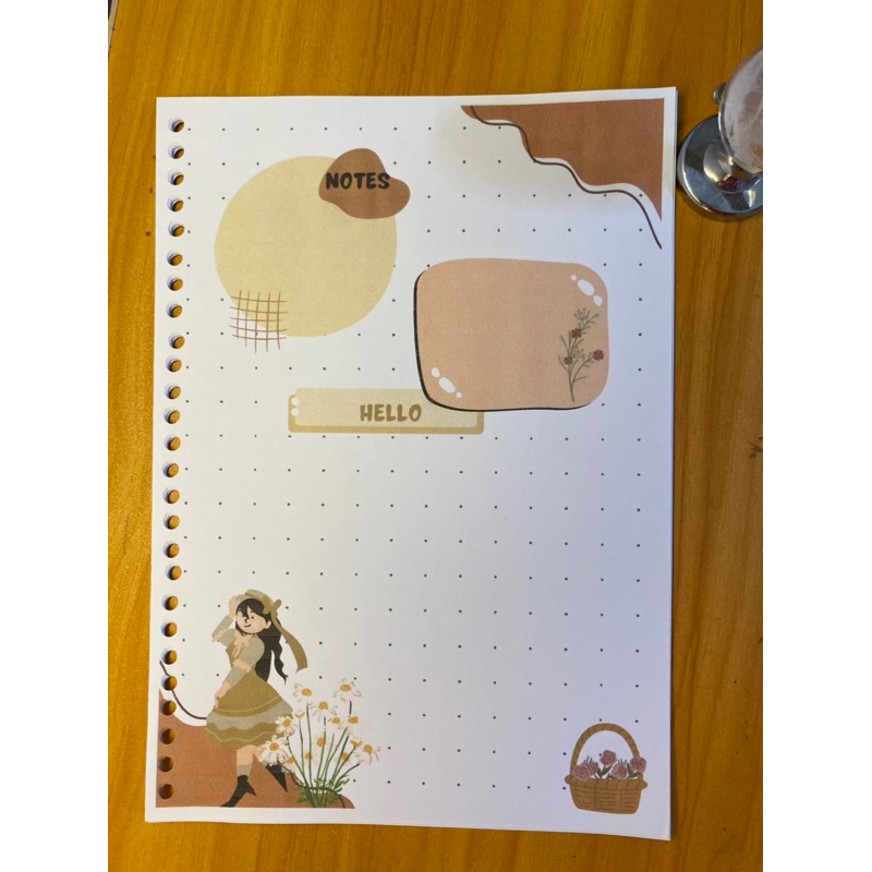 

Loose leaf/ isi binder vintage 1 pack isi 10 lembar