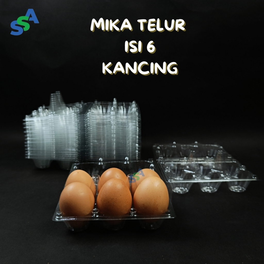 MIKA TELUR ISI 6 ISI 25 PCS / MIKA TELUR KANCING / MIKA TELUR PLASTIK