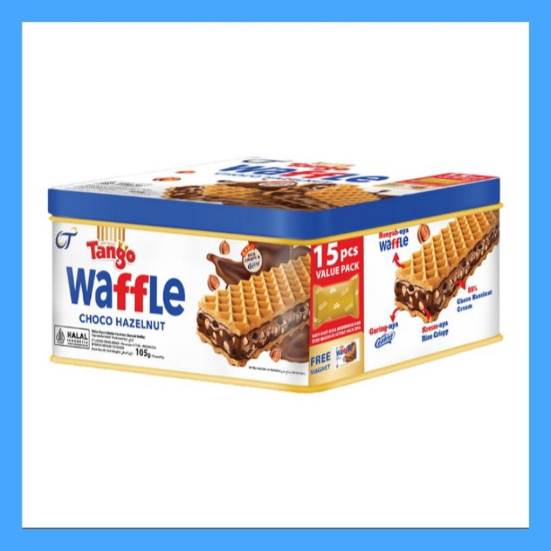 

Tanggo Waffle Cokelat Hazelnut Kaleng 105 g