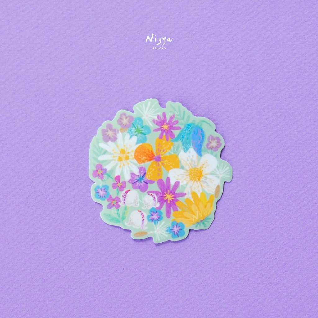 

Sticker | Wildflowers: Assemble! | Plant Botanical Sticker | Journaling | Stationery Aesthetic