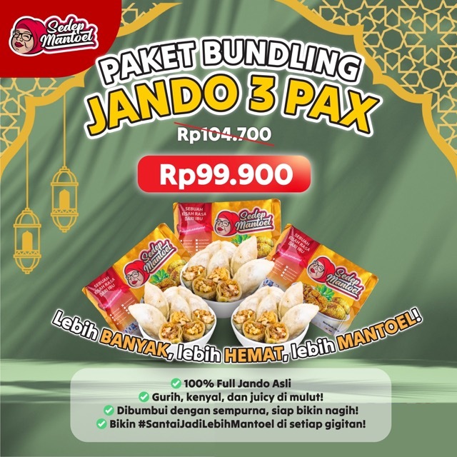 

SEDEP MANTOEL - PAKET BUNDLING JANDO 3 PAX