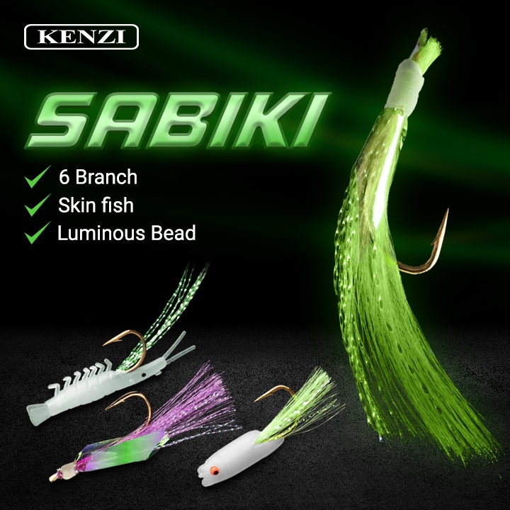 KOTREK KENZI SABIKI SKIN FISH FOSFOR LUMINOUS BEAD MATA KAIL