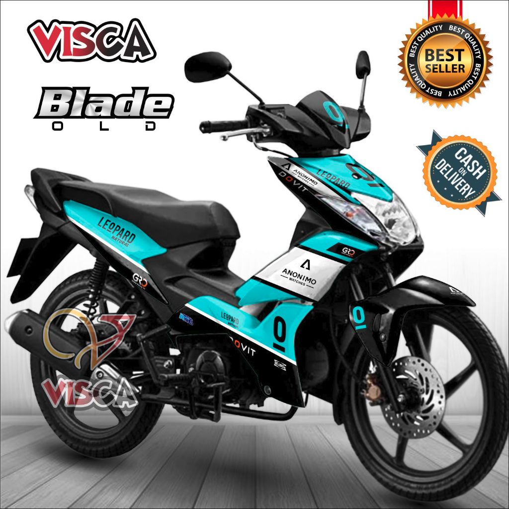 Decal Blade 110 Old Full Body Stiker Motor Blade 110 Full Body Striping Blade 110 Variasi LEOPARD