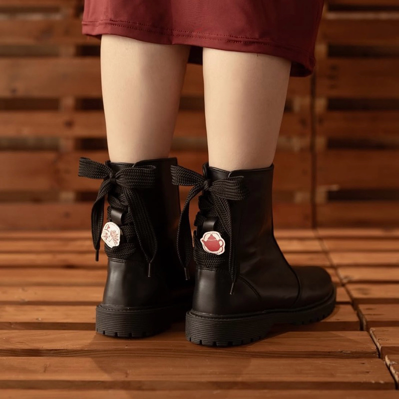 Ittaherl Shanghai Boots Genuine Leather Ink size 37