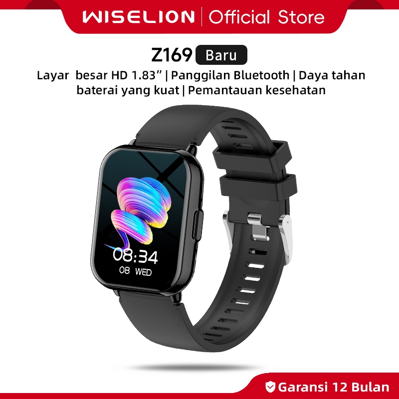 WISELION New SmartWatch Z169 1.83" HD Touch Screen | Bluetooth Call | Custom Wallpaper Android IOS
