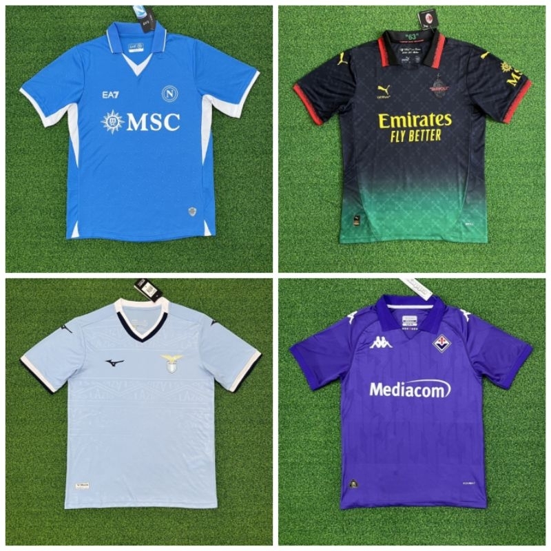 LIVE 13 MEDIOKER KLUB ITALLYY VENEZIA HOME VENEZIA AWAY COMO HOME READY STOK BAJU BOLA JERSEY NAPOLI