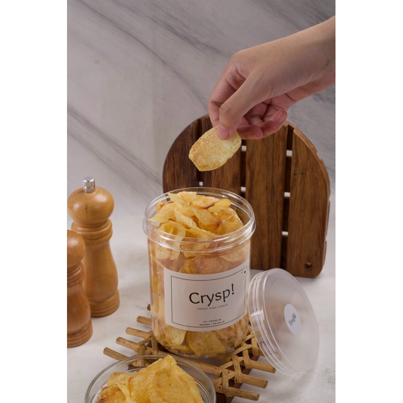 

Crysp - Potato Chips Truffle - Keripik kentang renyah, tipis dan gurih rasa truffle