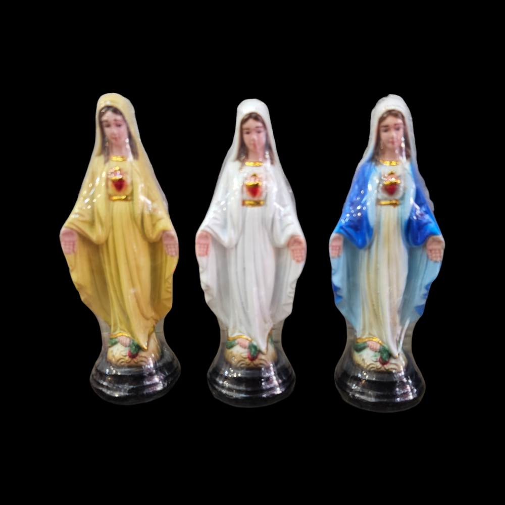 Patung Bunda Maria hati Kudus 15cm Fiber