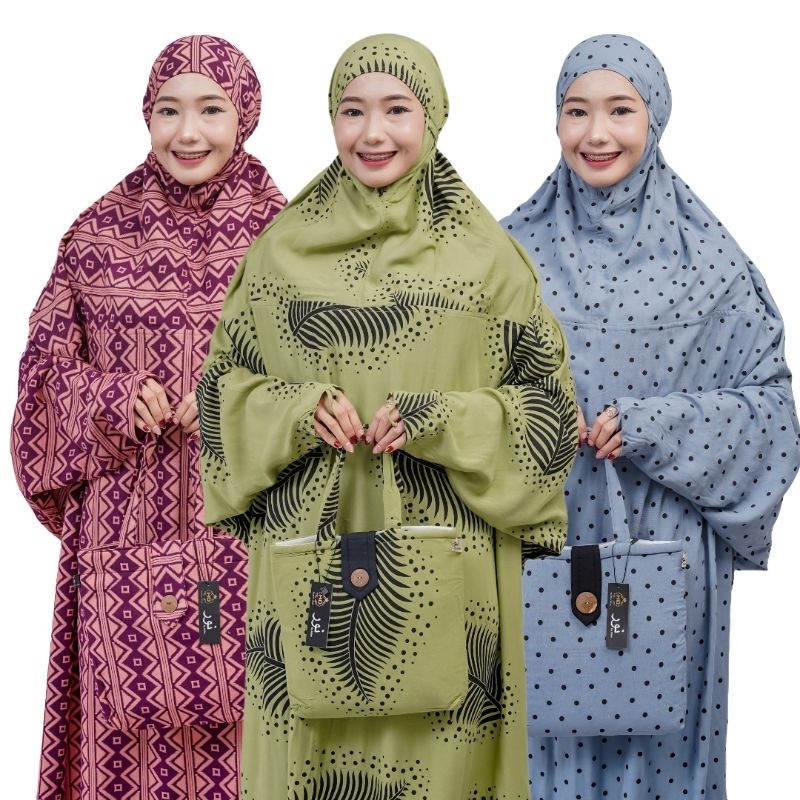Nurhd Mukena Terusan Hadramaut Syari Aneka Warna