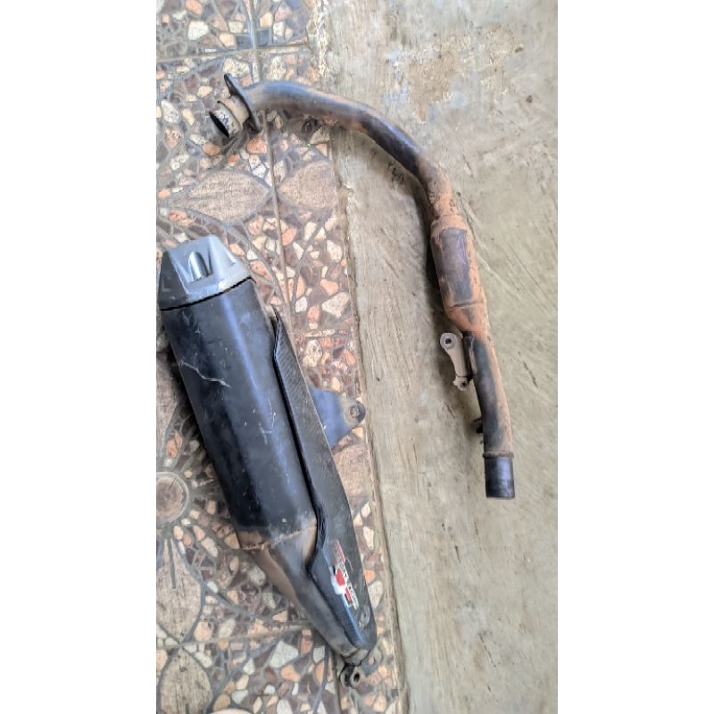 knalpot leher original cb150r led v2, kenalpot cb150r led