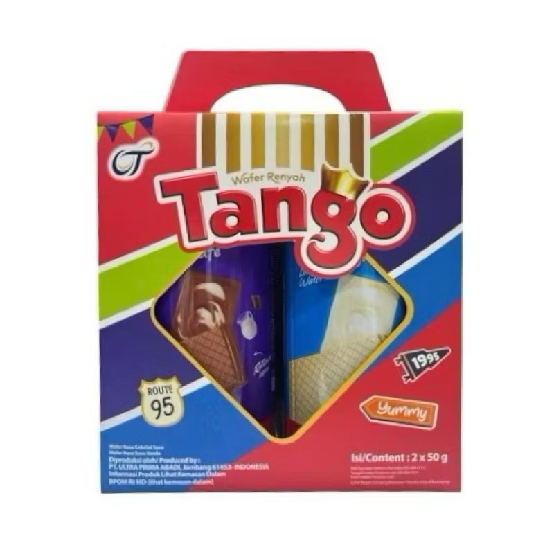 

(1 Dus Isi 12) Tango wafer hampers lebaran / idul Fitri kartonan isi 12*(2*50gr)