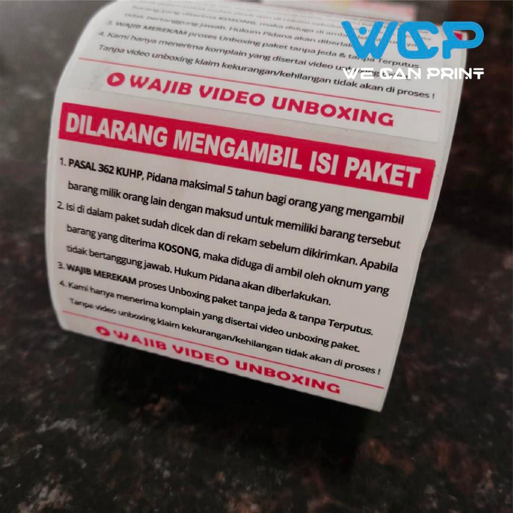 

mh [ PCS ] Label Sticker Unboxing Hukum Pidana Wajib Video Unboxing Stiker Anti Maling