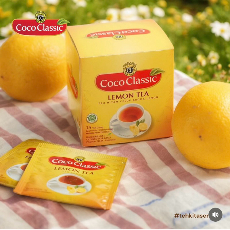 

Teh Coco Classic Celup Aroma Lemon isi 15 teabag