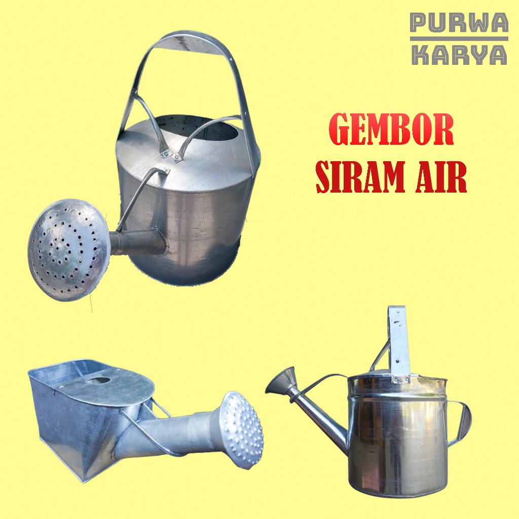 Gembor Siram Tanaman Bahan Seng Tebal / Siraman Bunga / Watering Pot