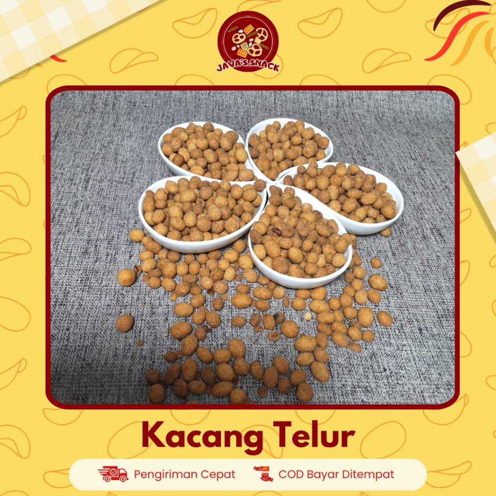 

Java's Snack Kacang Telur Kiloan Manis Renyah Empuk 250gr 500gr Kacang Telor Goreng Oven Medan