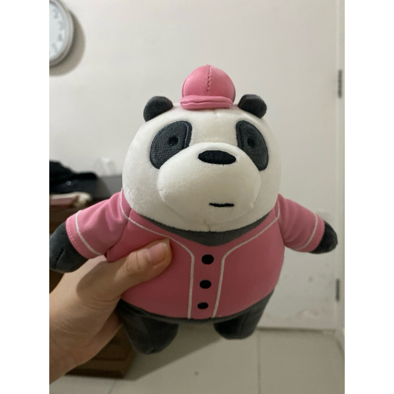 [PRELOVED] BONEKA MINISO PANDA BAJU PINK UKURAN KECIL / MINI