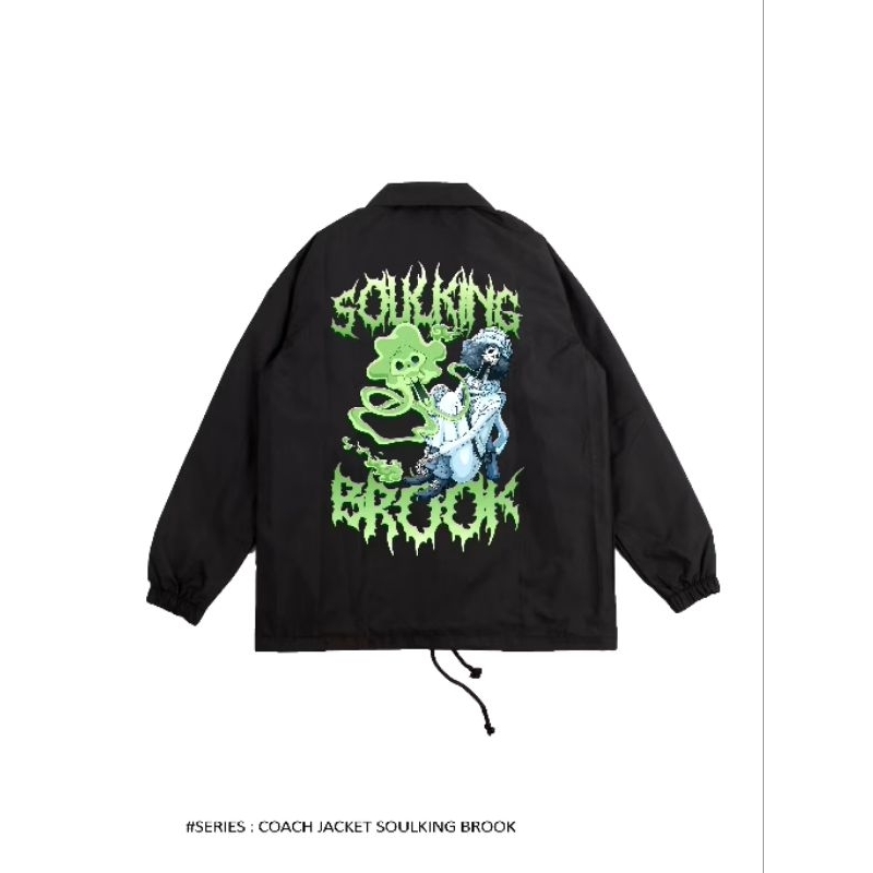 Jaket Coach Anime One Piece Soulking Brook - Jaket Coach Windbreaker