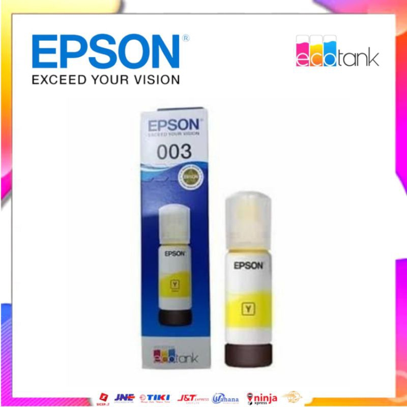 Tinta Epson 003 Yellow (Kuning) Original for printer L1110 / L3100 / L3101 / L3110