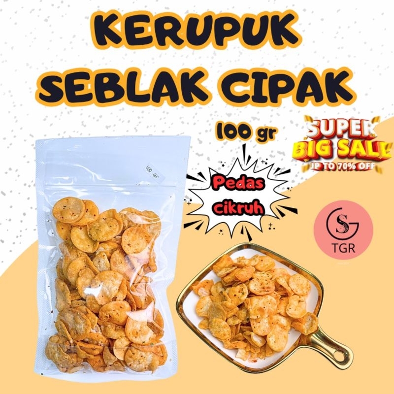 

100GR KERUPUK SEBLAK CIPAK PEDAS SAMBAL CIKRUH