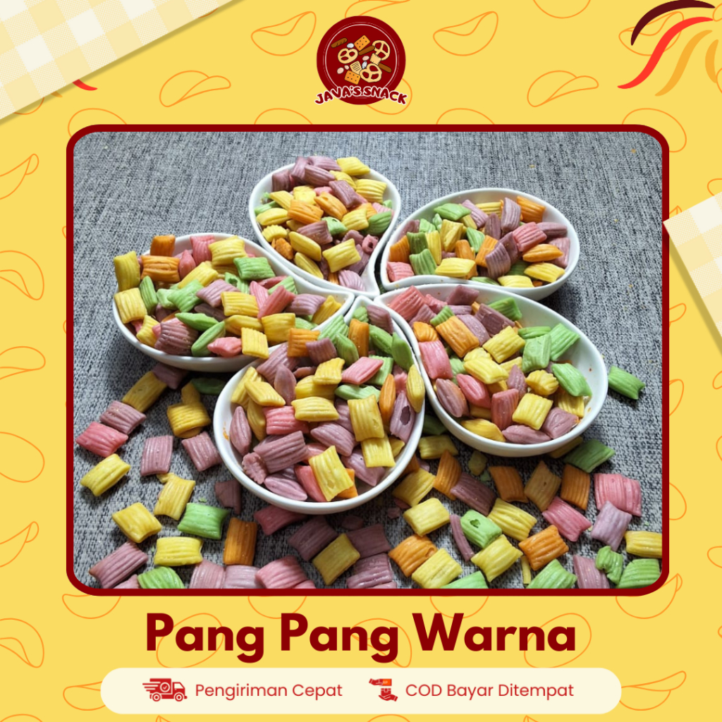 

Java's Snack Pang Pang Warna Renyah Snack Kiloan kemasan 250g