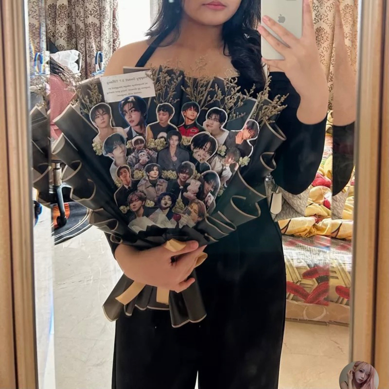 LINK 20 foto || Request Custom bouquet buket photo foto kpop korea idol anime karakter animasi untuk