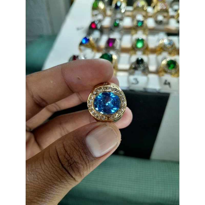 cincin blue topas