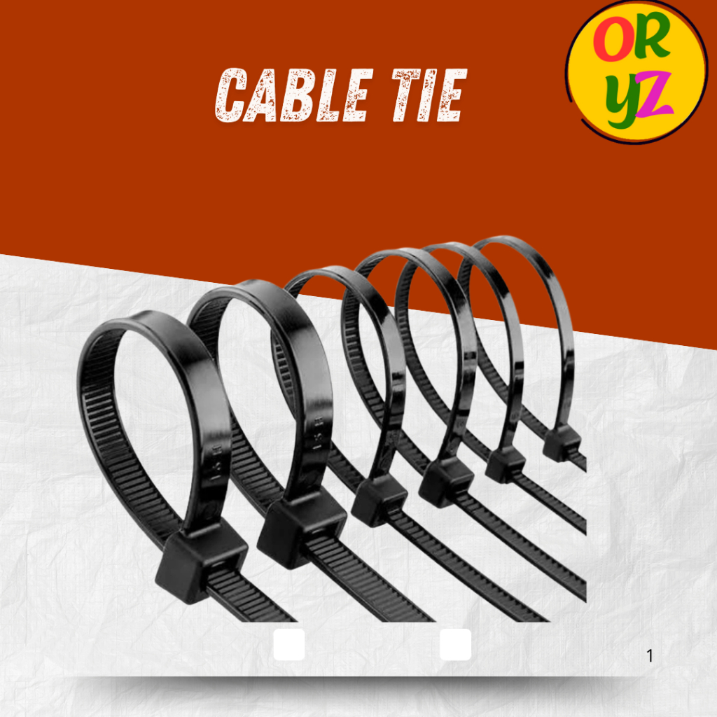 

Kabel Ties Cable Tie Kabel Tie 2.5X100 mm 10cm HITAM