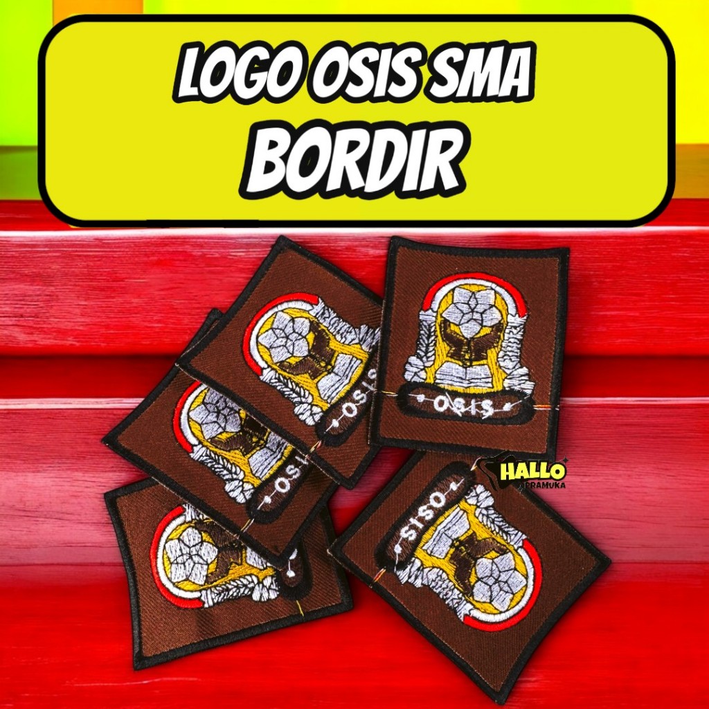 Badge bed logo osis SMA Bordir / bed osis SMA bordir