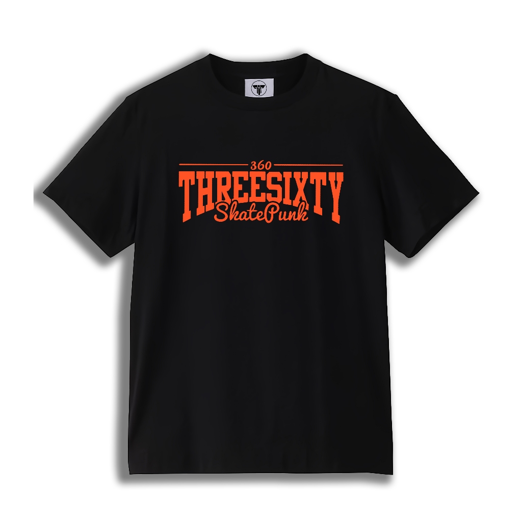 T-shirt Threesixty Skatepunk - LOGO ORANGE | Kaos Band Threesixty Skatepunk Premium