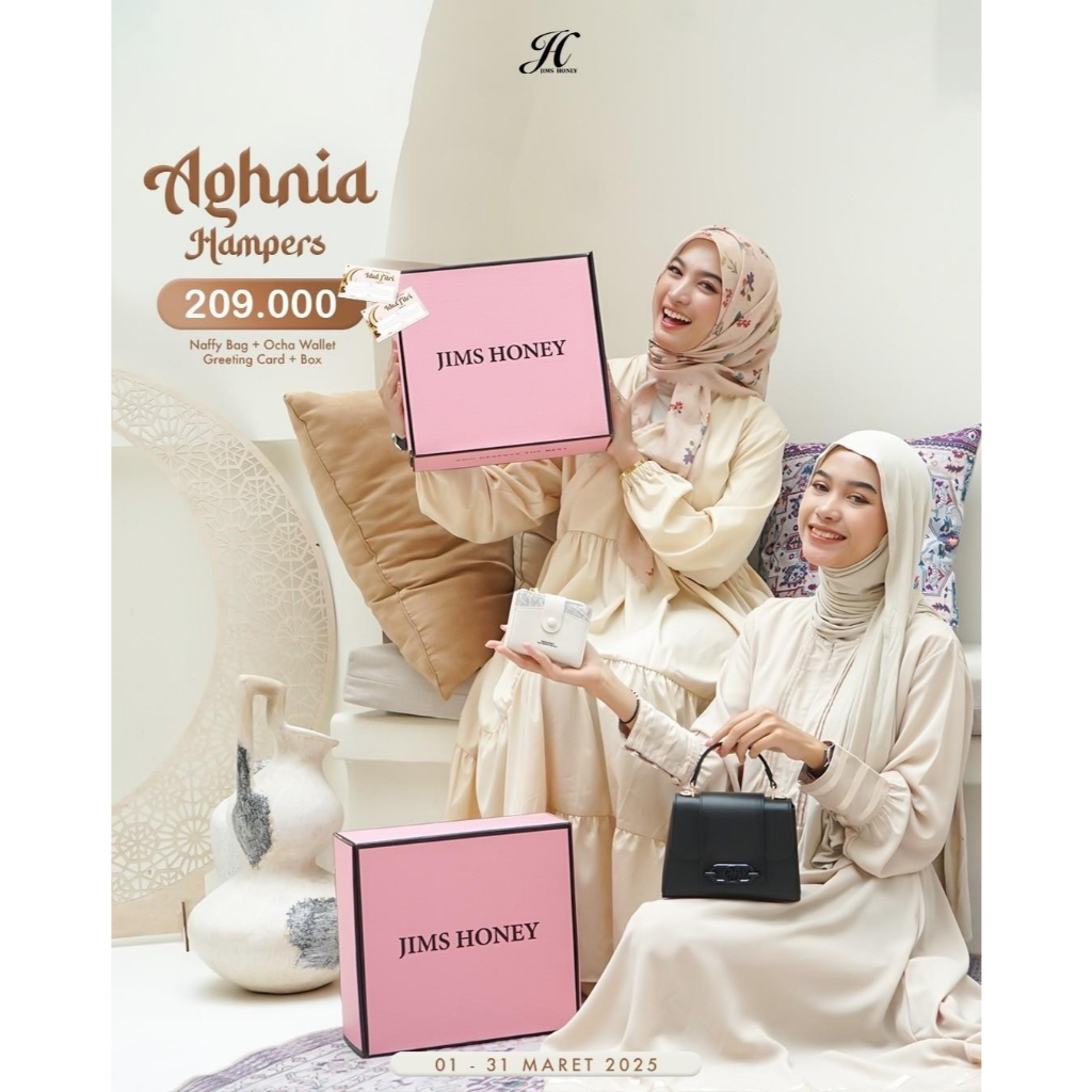 Jims Honey Hampers Ramadan 2025 Tas Selempang Wanita Kulit Sintesis