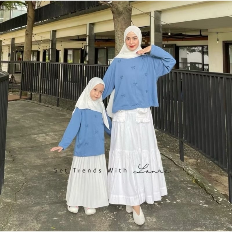Kiomi Couple Ibu Anak / Baju Couple Ibu Dan Anak Perempuan / Tunik Couple Mom And Kids / Blouse Coup