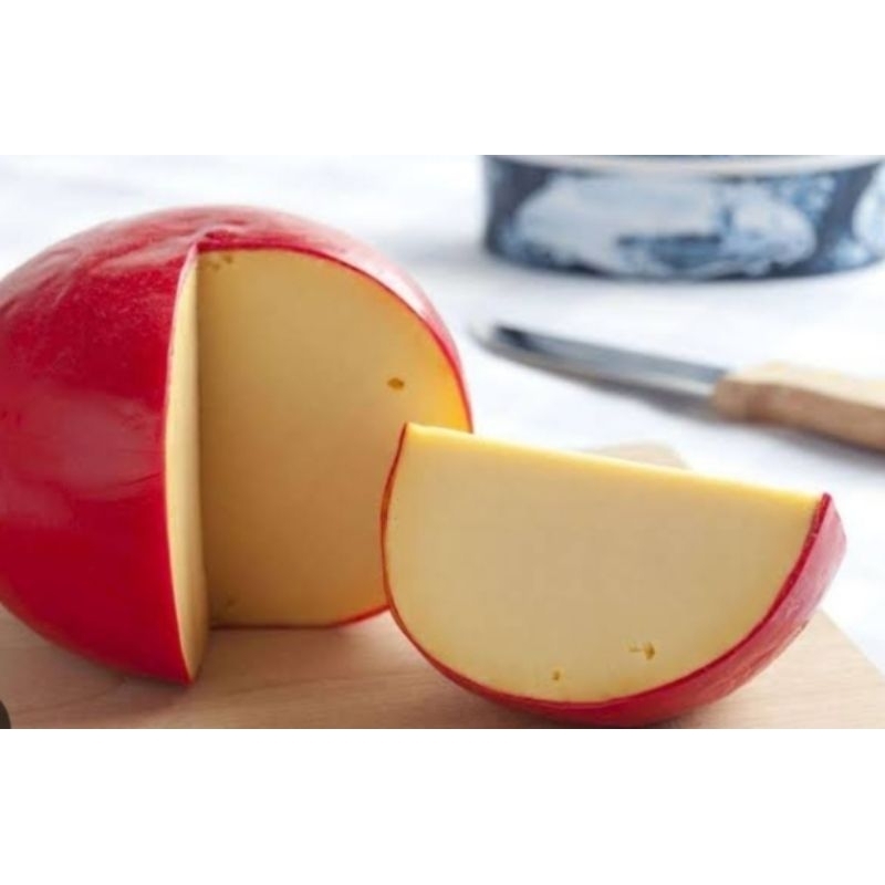 

Keju edam apel asli Repack 100gr kemasan double wraping & vakum