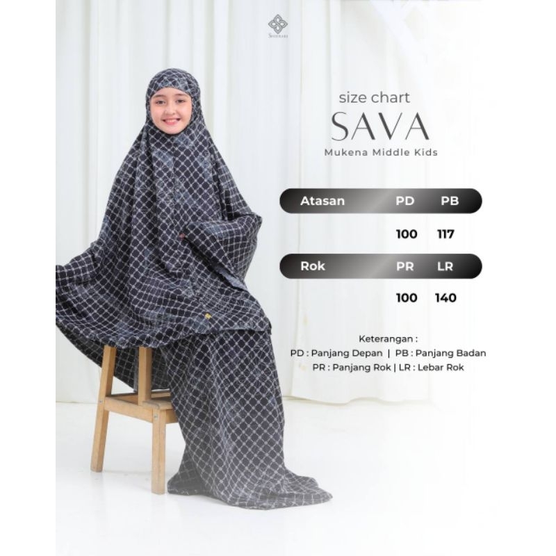 SAVA MUKENA COUPLE MOM DAN KIDS BY SHIERAKI