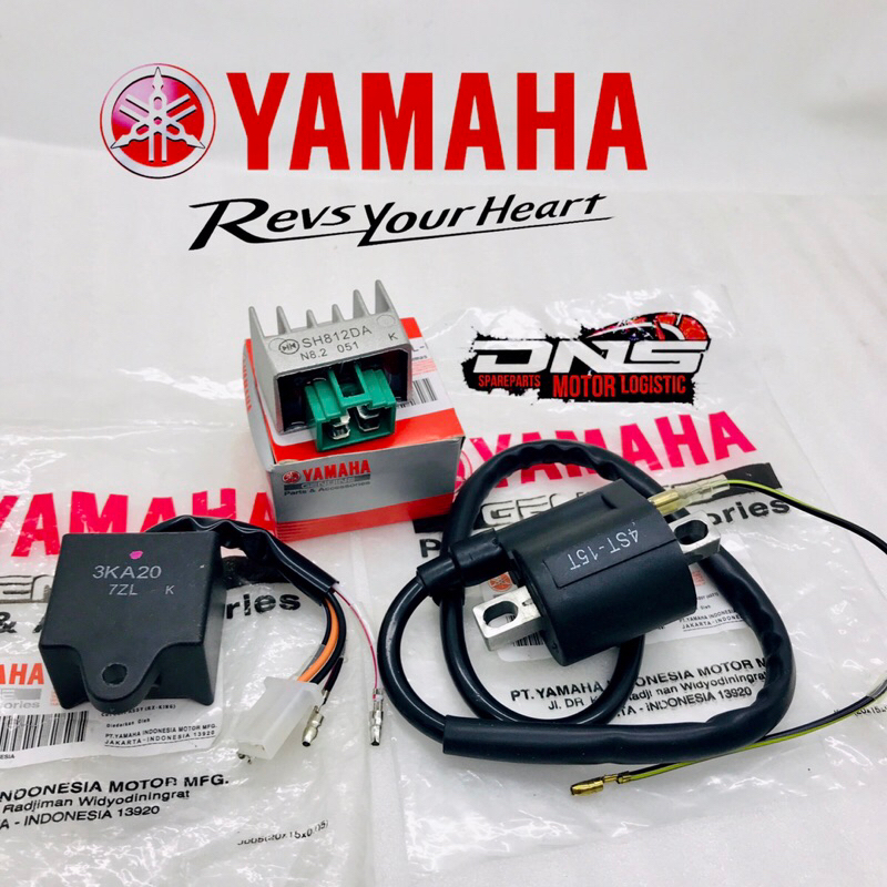 PAKET PENGAPIAN 3 ITEM CDI+KIPROK+COIL YAMAHA RX KING SERIES 135CC OLD/NEW PNP RX SPESIAL RX K ORIGI