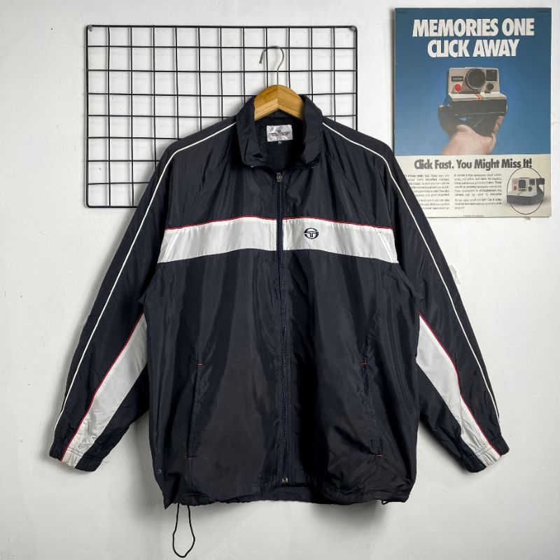 JAKET VINTAGE SERGIO TACCHINI SECOND ORIGINAL, WINDBREAKER SERGIO TACCHINI, COLOURBLOCK