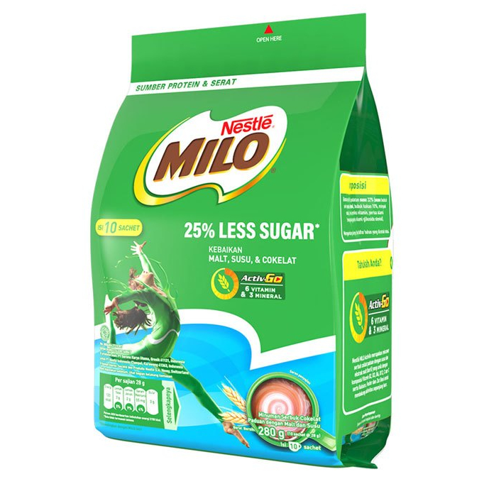 

MILO LESS SUGAR 10S PACK 280 GR 8992696523951