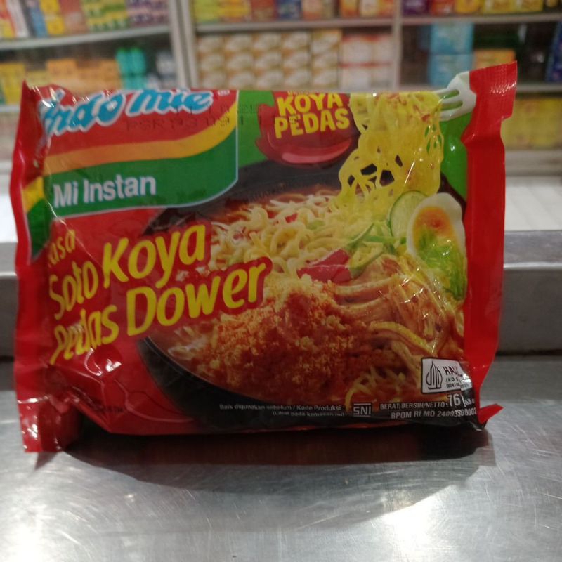 

Indomie Mi Instan rasa soto koya pedas dower 76g/pcs
