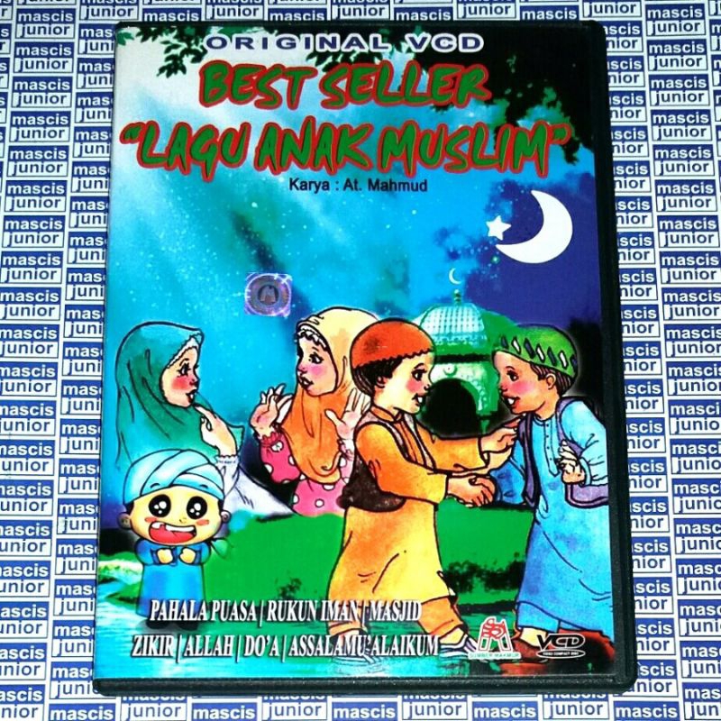 VCD BEST SELLER Lagu Anak Muslim - Karya AT Mahmud V CD ORIGINAL