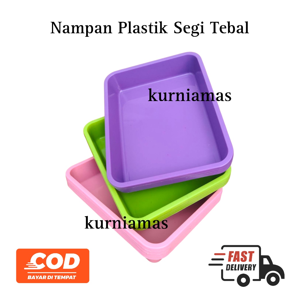 Nampan Plastik Segi Serbaguna Nampan Plastik Kecil NS 01